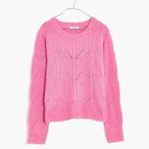 Madewell Charley Pink Pullover Knit Sweater